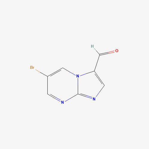 6-bromoimidazo[1,2-a]pyrimidine-3-carbaldehyde (CAS: 865156-67-8) - Chemical Structure and Molecular Formula 