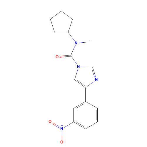 N-cyclopentyl-N-methyl-4-(3-nitrophenyl)imidazole-1-carboxamide (CAS: 1356960-85-4) - Related Chemical Product