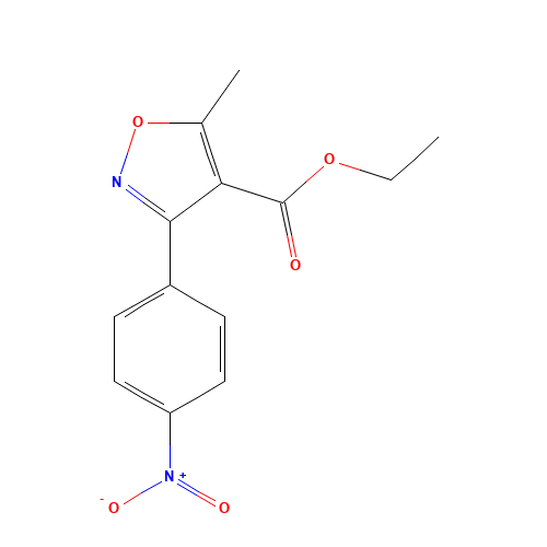 ethyl 5-methyl-3-(4-nitrophenyl)-1,2-oxazole-4-carboxylate (CAS: 7035-82-7) - Related Chemical Product