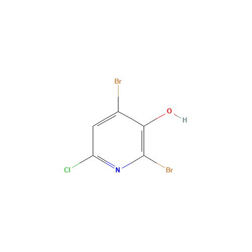 2,4-dibromo-6-chloropyridin-3-ol (CAS: 1232433-08-7) - Chemical Structure and Molecular Formula 