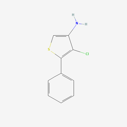 4-chloro-5-phenylthiophen-3-amine (CAS: 942941-81-3) - Chemical Structure and Molecular Formula 