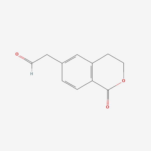 2-(1-oxo-3,4-dihydroisochromen-6-yl)acetaldehyde (CAS: 1374573-92-8) - Chemical Structure and Molecular Formula 