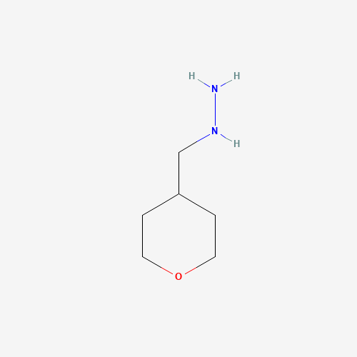 oxan-4-ylmethylhydrazine (CAS: 887592-12-3) - Chemical Structure and Molecular Formula 