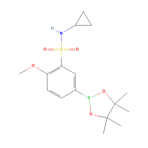 N-cyclopropyl-2-methoxy-5-(4,4,5,5-tetramethyl-1,3,2-dioxaborolan-2-yl)benzenesulfonamide (CAS: 1226903-49-6) - Related Chemical Product