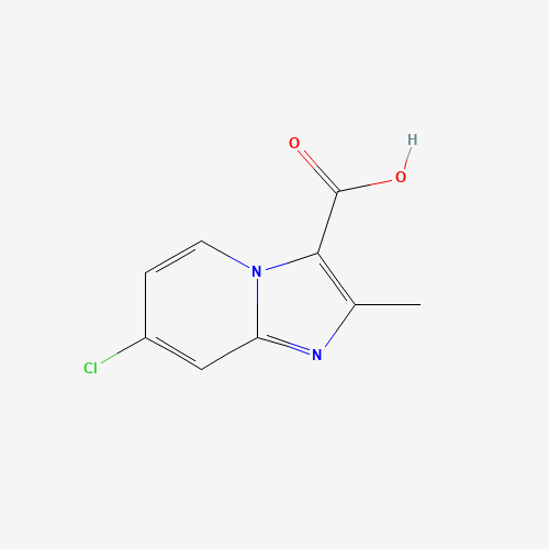 7-chloro-2-methylimidazo[1,2-a]pyridine-3-carboxylic acid (CAS: 1159829-22-7) - Chemical Structure and Molecular Formula 