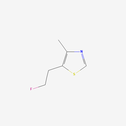 5-(2-fluoroethyl)-4-methyl-1,3-thiazole (CAS: 75848-79-2) - Chemical Structure and Molecular Formula 