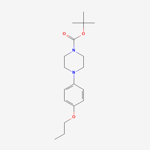 tert-butyl 4-(4-propoxyphenyl)piperazine-1-carboxylate (CAS: 1121600-07-4) - Chemical Structure and Molecular Formula 