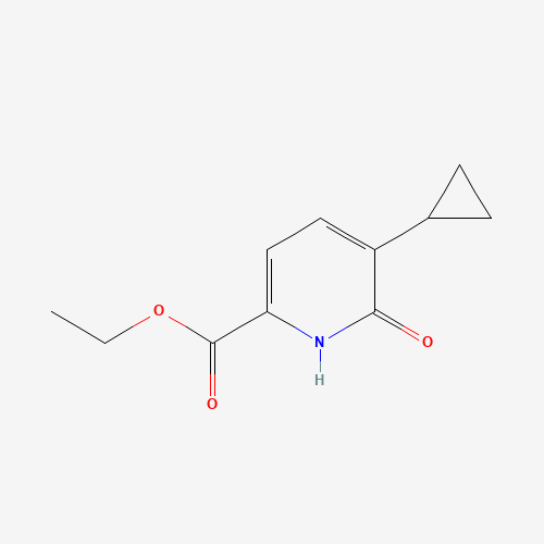 ethyl 5-cyclopropyl-6-oxo-1H-pyridine-2-carboxylate (CAS: 1310948-11-8) - Chemical Structure and Molecular Formula 