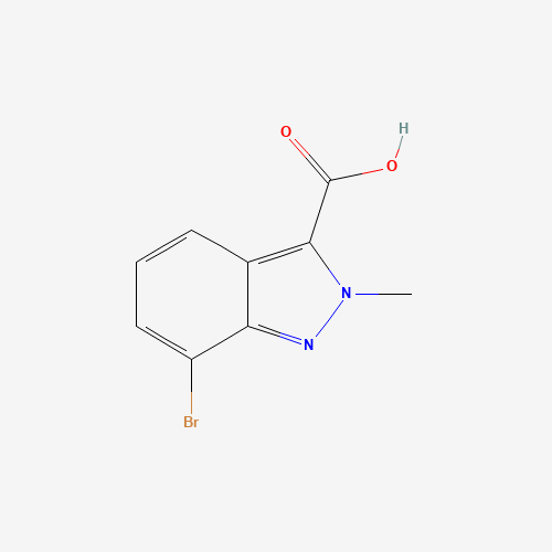 7-bromo-2-methylindazole-3-carboxylic acid (CAS: 701910-30-7) - Chemical Structure and Molecular Formula 