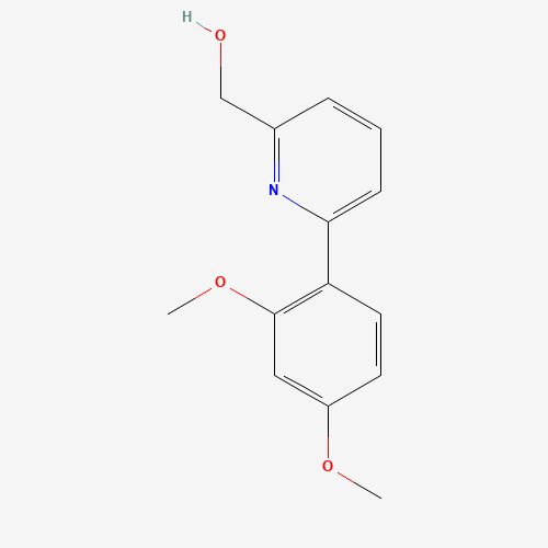[6-(2,4-dimethoxyphenyl)pyridin-2-yl]methanol (CAS: 887981-31-9) - Chemical Structure and Molecular Formula 