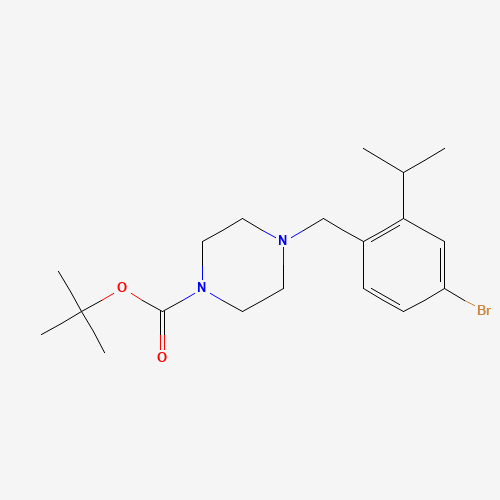 tert-butyl 4-[(4-bromo-2-propan-2-ylphenyl)methyl]piperazine-1-carboxylate (CAS: 1446819-66-4) - Related Chemical Product