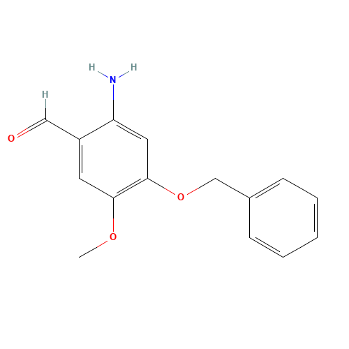 2-amino-5-methoxy-4-phenylmethoxybenzaldehyde (CAS: 82583-95-7) - Chemical Structure and Molecular Formula 
