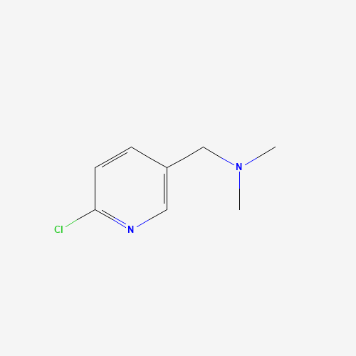 1-(6-chloropyridin-3-yl)-N,N-dimethylmethanamine (CAS: 221146-31-2) - Chemical Structure and Molecular Formula 