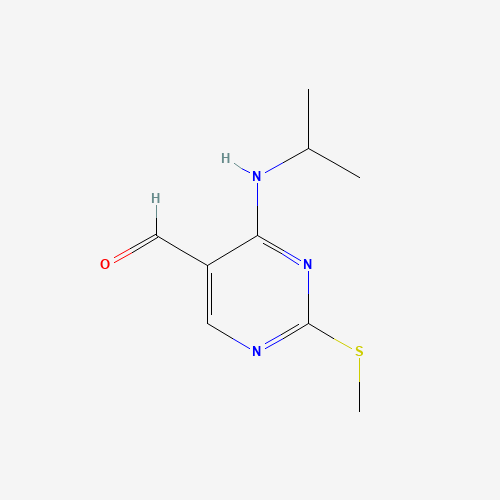 2-methylsulfanyl-4-(propan-2-ylamino)pyrimidine-5-carbaldehyde (CAS: 321690-73-7) - Related Chemical Product