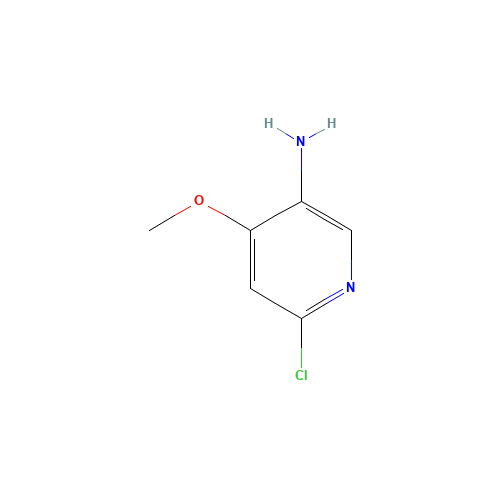 6-chloro-4-methoxypyridin-3-amine (CAS: 1256805-54-5) - Chemical Structure and Molecular Formula 