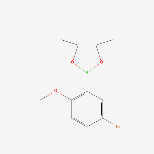 2-(5-bromo-2-methoxyphenyl)-4,4,5,5-tetramethyl-1,3,2-dioxaborolane (CAS: 868629-78-1) - Related Chemical Product