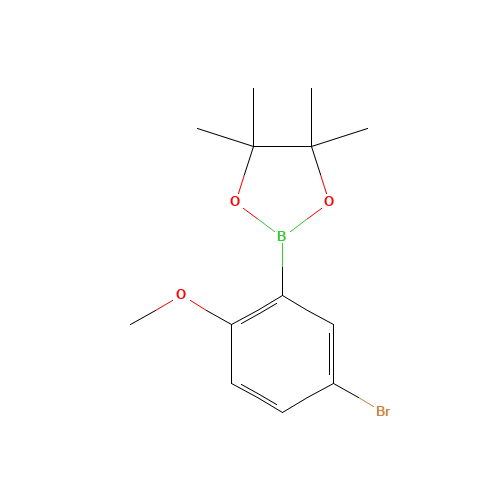2-(5-bromo-2-methoxyphenyl)-4,4,5,5-tetramethyl-1,3,2-dioxaborolane (CAS: 868629-78-1) - Related Chemical Product