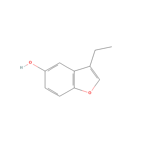 3-ethyl-1-benzofuran-5-ol (CAS: 7182-23-2) - Chemical Structure and Molecular Formula 
