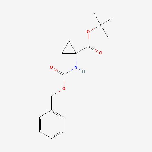 tert-butyl 1-(phenylmethoxycarbonylamino)cyclopropane-1-carboxylate (CAS: 1159735-75-7) - Chemical Structure and Molecular Formula 