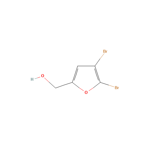 (4,5-dibromofuran-2-yl)methanol (CAS: 19303-43-6) - Chemical Structure and Molecular Formula 