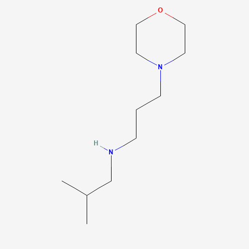 2-methyl-N-(3-morpholin-4-ylpropyl)propan-1-amine (CAS: 626208-01-3) - Chemical Structure and Molecular Formula 
