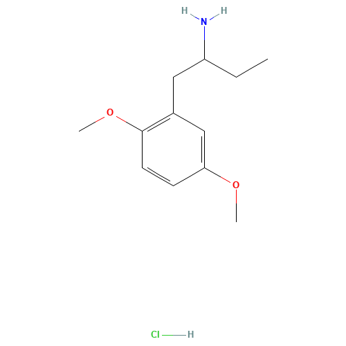 1-(2,5-dimethoxyphenyl)butan-2-amine;hydrochloride (CAS: 69350-33-0) - Related Chemical Product