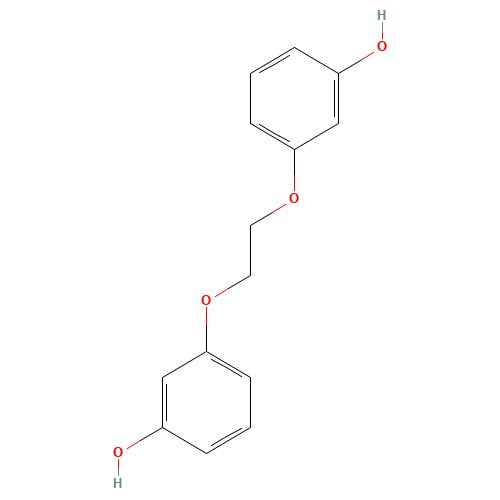 3-[2-(3-hydroxyphenoxy)ethoxy]phenol (CAS: 61166-00-5) - Chemical Structure and Molecular Formula 