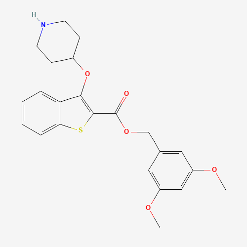 (3,5-dimethoxyphenyl)methyl 3-piperidin-4-yloxy-1-benzothiophene-2-carboxylate (CAS: 1443208-18-1) - Related Chemical Product