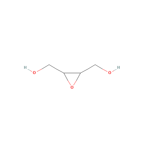 [3-(hydroxymethyl)oxiran-2-yl]methanol (CAS: 4440-87-3) - Chemical Structure and Molecular Formula 