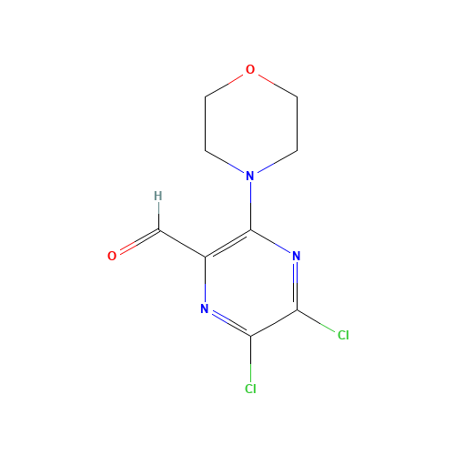 5,6-dichloro-3-morpholin-4-ylpyrazine-2-carbaldehyde (CAS: 90601-45-9) - Related Chemical Product