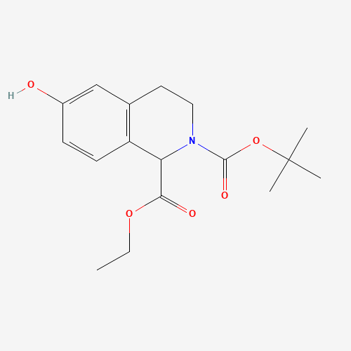 2-O-tert-butyl 1-O-ethyl 6-hydroxy-3,4-dihydro-1H-isoquinoline-1,2-dicarboxylate (CAS: 128073-49-4) - Related Chemical Product