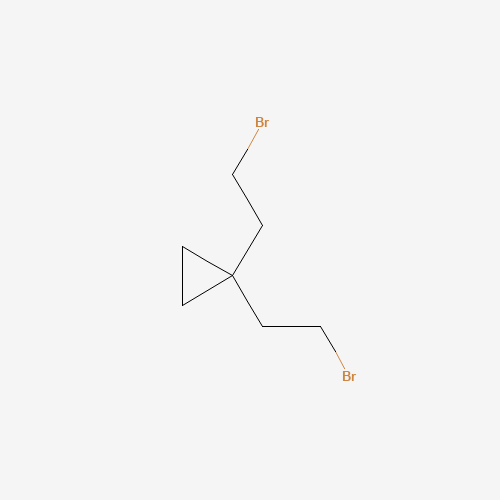 1,1-bis(2-bromoethyl)cyclopropane (CAS: 1232431-84-3) - Chemical Structure and Molecular Formula 