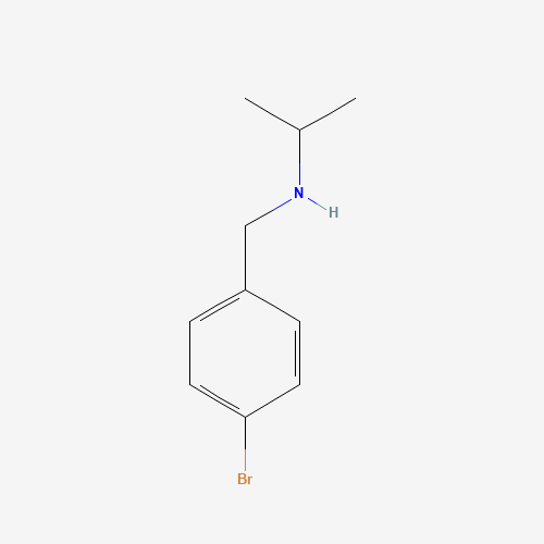 N-[(4-bromophenyl)methyl]propan-2-amine (CAS: 60376-97-8) - Chemical Structure and Molecular Formula 
