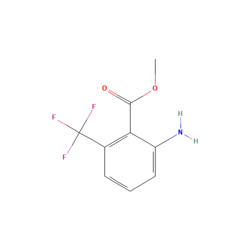 methyl 2-amino-6-(trifluoromethyl)benzoate (CAS: 147494-56-2) - Chemical Structure and Molecular Formula 