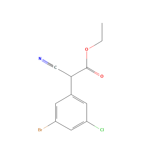 ethyl 2-(3-bromo-5-chlorophenyl)-2-cyanoacetate (CAS: 202000-95-1) - Related Chemical Product