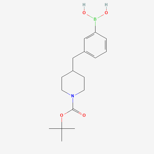 [3-[[1-[(2-methylpropan-2-yl)oxycarbonyl]piperidin-4-yl]methyl]phenyl]boronic acid (CAS: 1177559-77-1) - Related Chemical Product