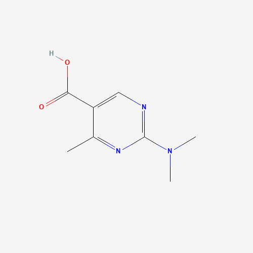 2-(dimethylamino)-4-methylpyrimidine-5-carboxylic acid (CAS: 180283-68-5) - Chemical Structure and Molecular Formula 