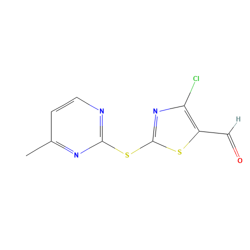 4-chloro-2-(4-methylpyrimidin-2-yl)sulfanyl-1,3-thiazole-5-carbaldehyde (CAS: 914348-70-2) - Related Chemical Product