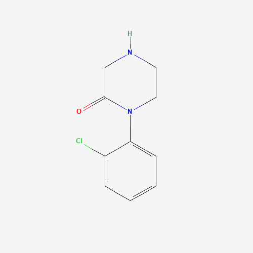 1-(2-chlorophenyl)piperazin-2-one (CAS: 197967-66-1) - Chemical Structure and Molecular Formula 