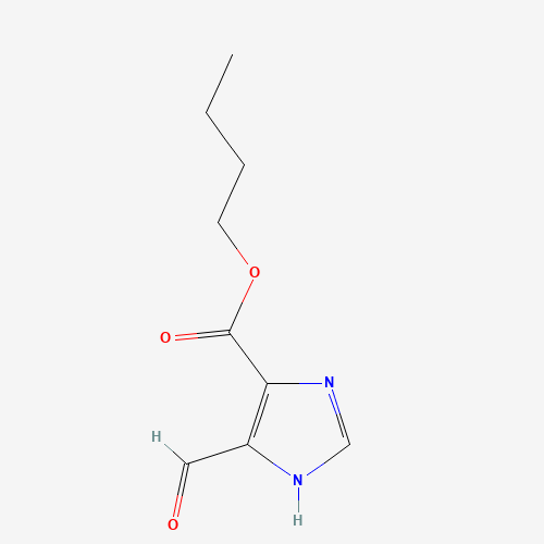 butyl 5-formyl-1H-imidazole-4-carboxylate (CAS: 75040-54-9) - Chemical Structure and Molecular Formula 