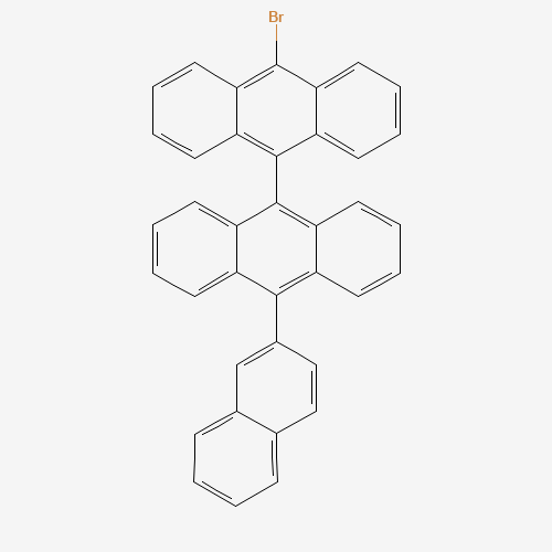 9-bromo-10-(10-naphthalen-2-ylanthracen-9-yl)anthracene (CAS: 1172087-81-8) - Chemical Structure and Molecular Formula 