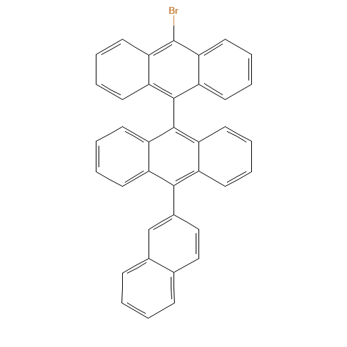 9-bromo-10-(10-naphthalen-2-ylanthracen-9-yl)anthracene (CAS: 1172087-81-8) - Chemical Structure and Molecular Formula 