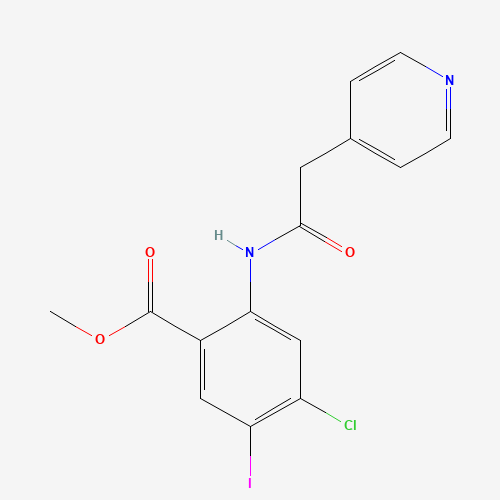 methyl 4-chloro-5-iodo-2-[(2-pyridin-4-ylacetyl)amino]benzoate (CAS: 1398336-40-7) - Related Chemical Product