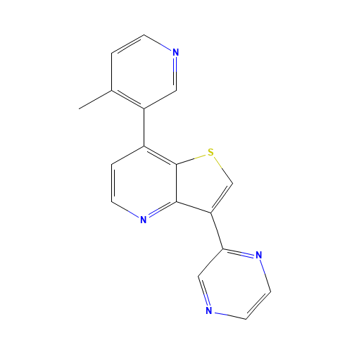 7-(4-methylpyridin-3-yl)-3-pyrazin-2-ylthieno[3,2-b]pyridine (CAS: 1428880-83-4) - Related Chemical Product