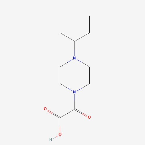 2-(4-butan-2-ylpiperazin-1-yl)-2-oxoacetic acid (CAS: 705943-40-4) - Chemical Structure and Molecular Formula 