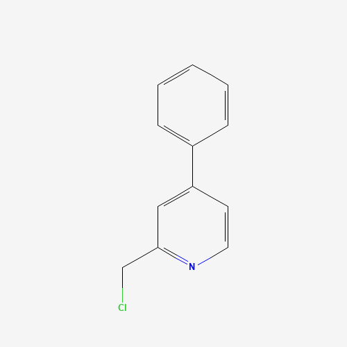 2-(chloromethyl)-4-phenylpyridine (CAS: 147937-34-6) - Chemical Structure and Molecular Formula 