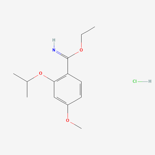 ethyl 4-methoxy-2-propan-2-yloxybenzenecarboximidate;hydrochloride (CAS: 548472-48-6) - Chemical Structure and Molecular Formula 