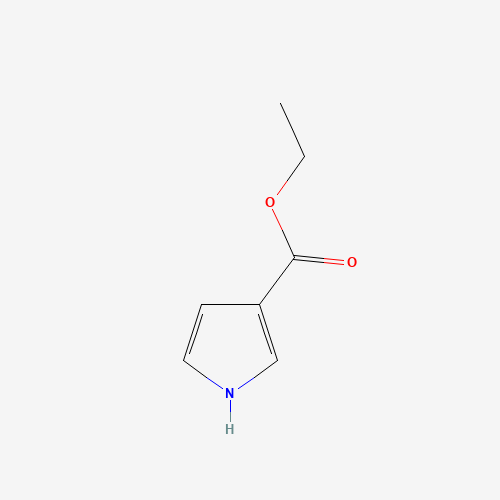 ethyl 1H-pyrrole-3-carboxylate (CAS: 37964-17-3) - Chemical Structure and Molecular Formula 
