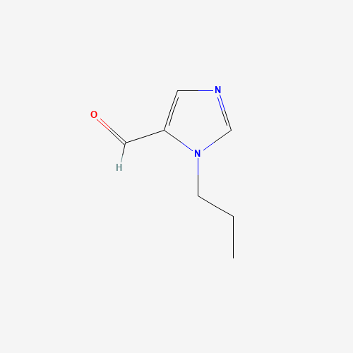 3-propylimidazole-4-carbaldehyde (CAS: 199192-25-1) - Chemical Structure and Molecular Formula 
