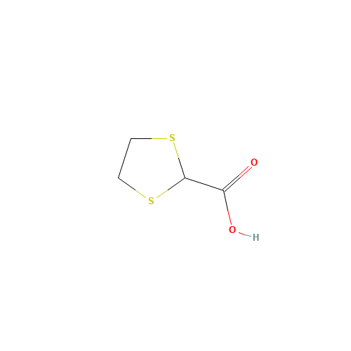 1,3-dithiolane-2-carboxylic acid (CAS: 5616-65-9) - Chemical Structure and Molecular Formula 